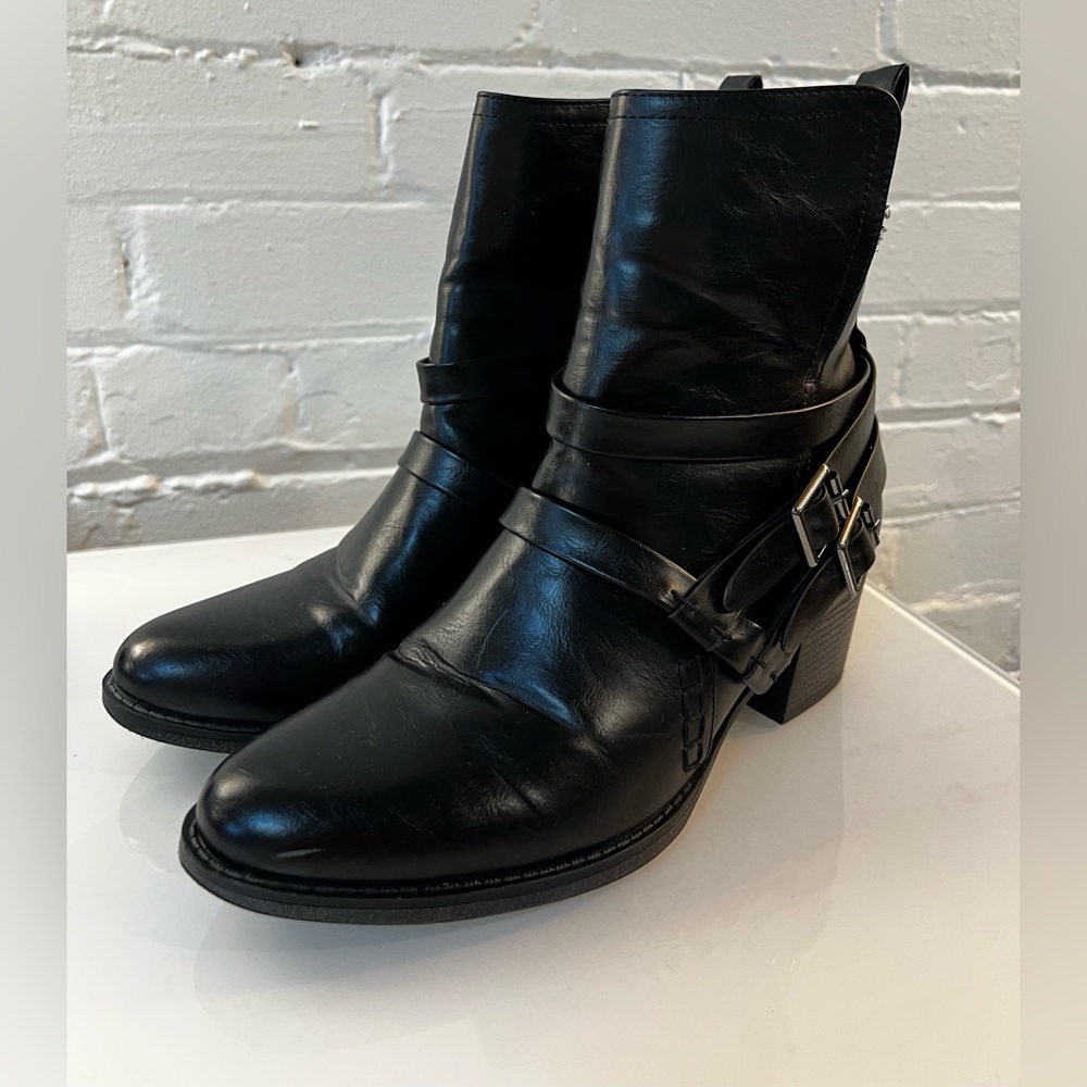 PIERRE DUMAS Moto Boots in black